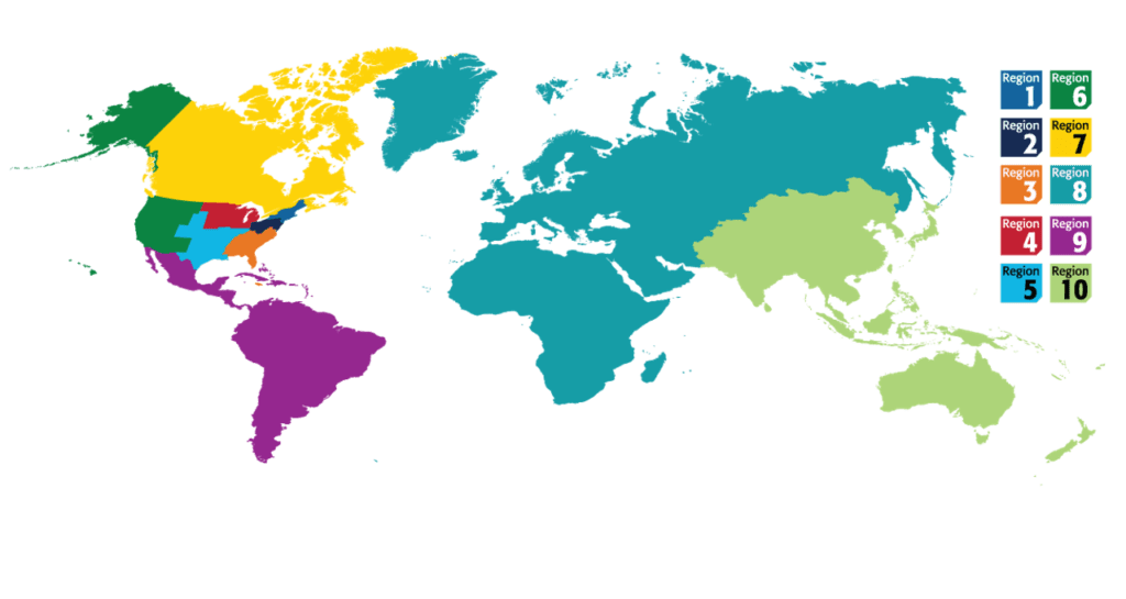 World Map of IEEE